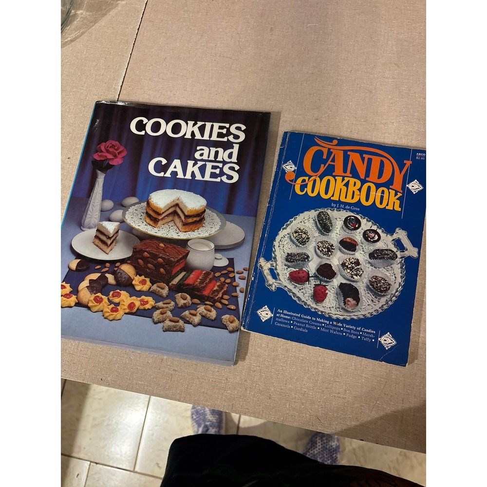 Vintage Cookies and Cakes & Candy Cookbook Set J.H. de Gros Arco Publishing